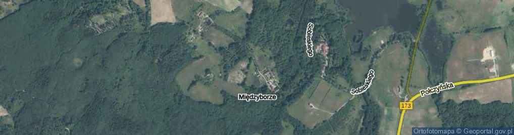 Zdjęcie satelitarne Międzyborze ul.