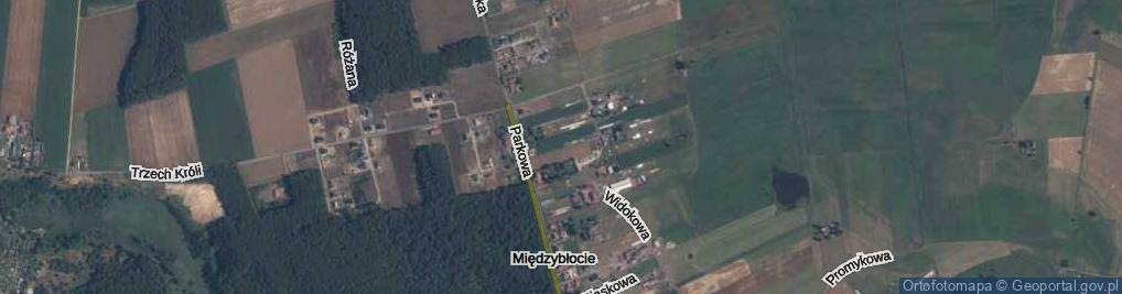 Zdjęcie satelitarne Międzybłocie ul.
