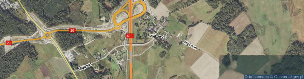 Zdjęcie satelitarne Miękowo ul.