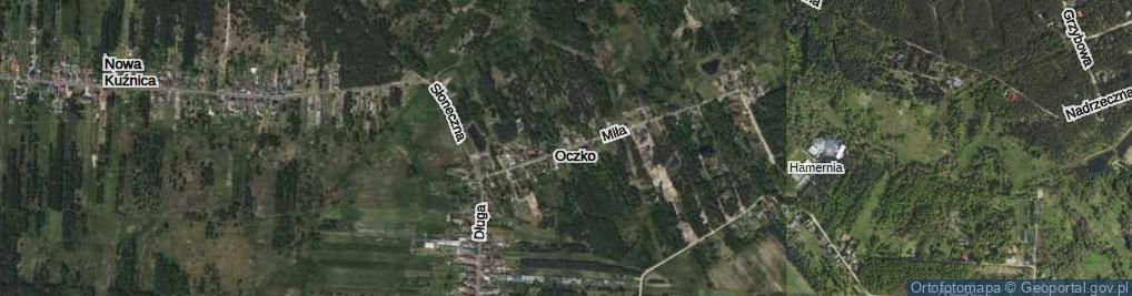 Zdjęcie satelitarne Miła ul.