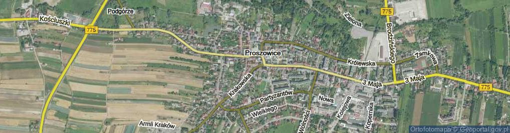 Zdjęcie satelitarne Mieszkowskiego Bronisława, ks. ul.