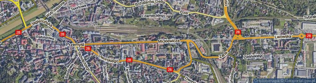 Zdjęcie satelitarne Mickiewicza Adama ul.