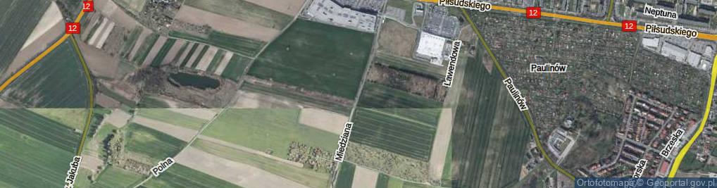 Zdjęcie satelitarne Miedziana ul.