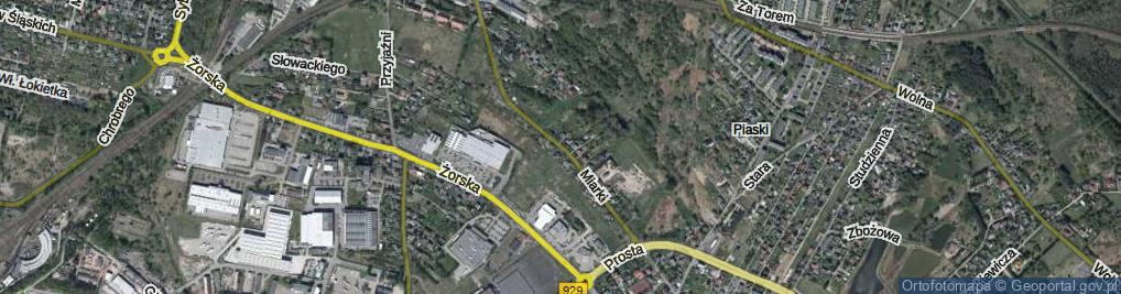 Zdjęcie satelitarne Miarki Karola ul.