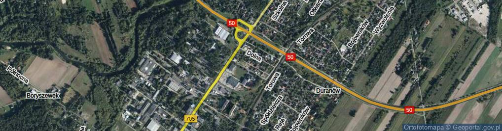 Zdjęcie satelitarne Miła ul.