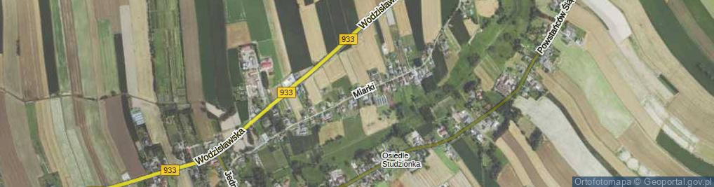 Zdjęcie satelitarne Miarki Karola ul.