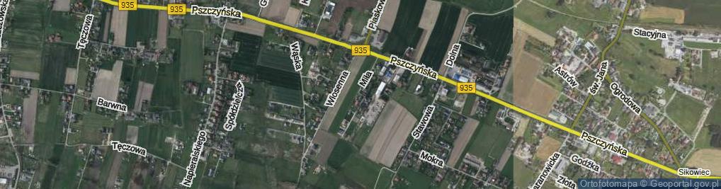 Zdjęcie satelitarne Miła ul.