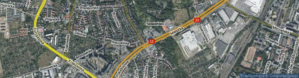 Zdjęcie satelitarne Mieszka I ul.