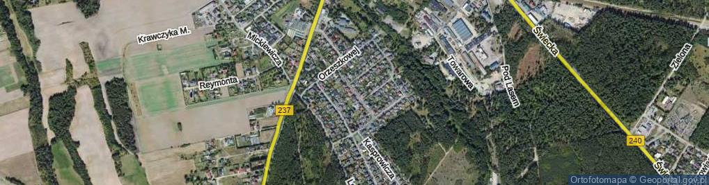 Zdjęcie satelitarne Michalskiego, rtm. ul.