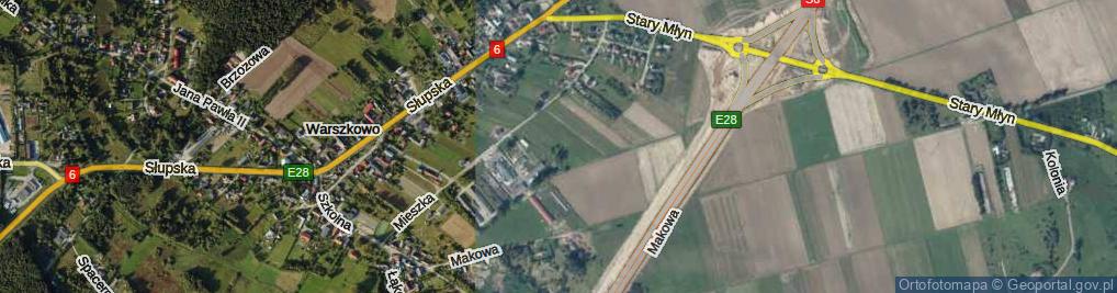 Zdjęcie satelitarne Mieszka I ul.