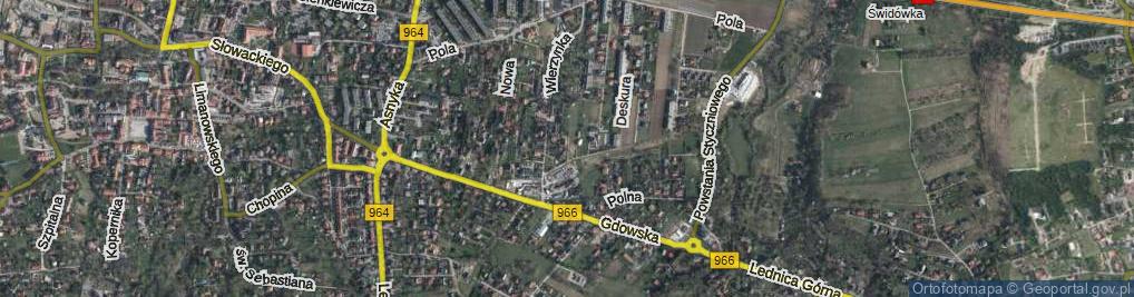 Zdjęcie satelitarne Miła ul.