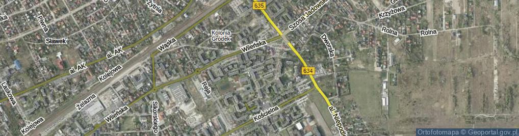 Zdjęcie satelitarne Mieszka I ul.