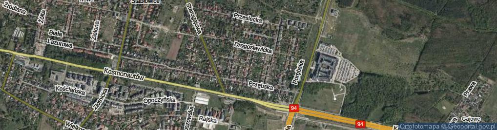 Zdjęcie satelitarne Miłkowska ul.