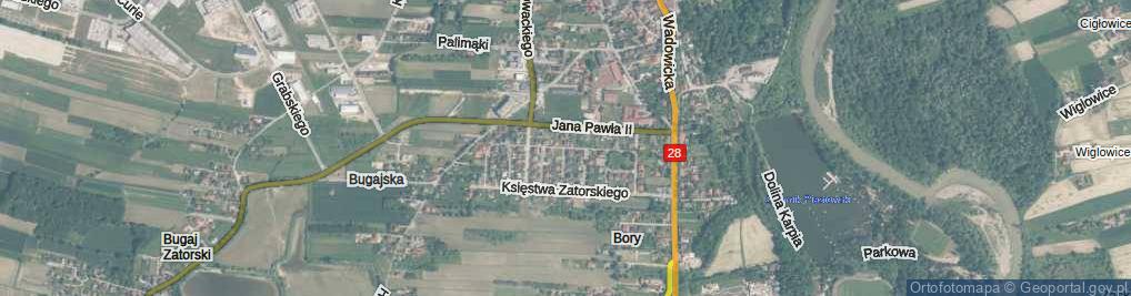 Zdjęcie satelitarne Mieszka Cieszyńskiego ul.