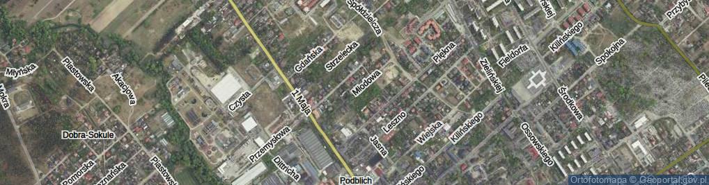 Zdjęcie satelitarne Miodowa ul.