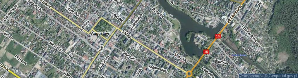 Zdjęcie satelitarne Młyńska ul.