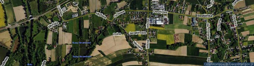 Zdjęcie satelitarne Młyńska ul.