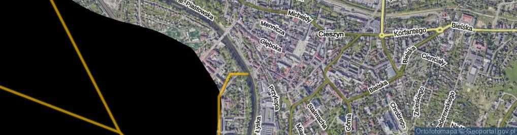 Zdjęcie satelitarne Młyńska Brama ul.