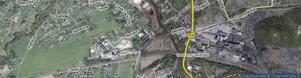 Zdjęcie satelitarne Młyńska ul.