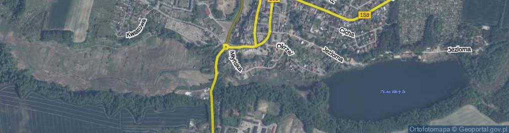 Zdjęcie satelitarne Młyńska ul.