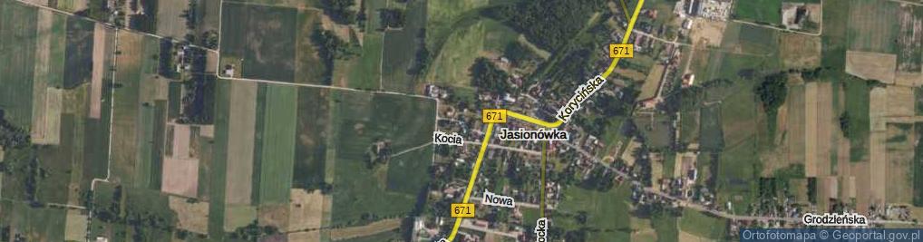 Zdjęcie satelitarne Młynowa ul.