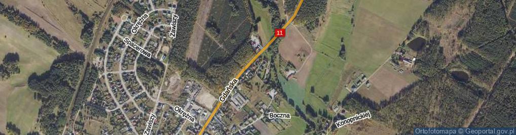 Zdjęcie satelitarne Młyńska ul.