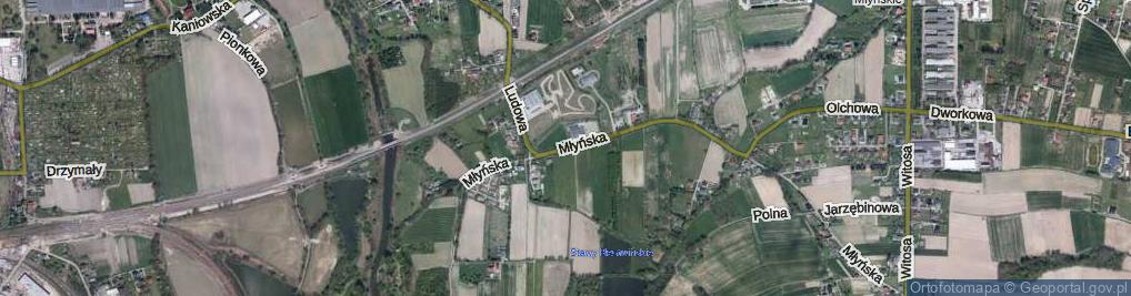 Zdjęcie satelitarne Młyńska ul.
