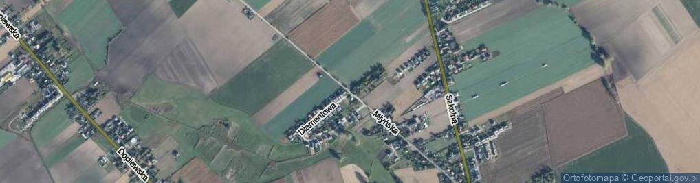 Zdjęcie satelitarne Młyńska ul.