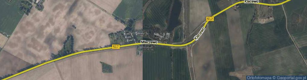 Zdjęcie satelitarne Mleczewo ul.