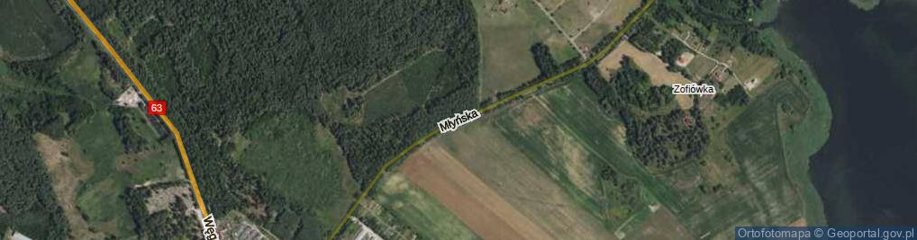 Zdjęcie satelitarne Młyńska ul.