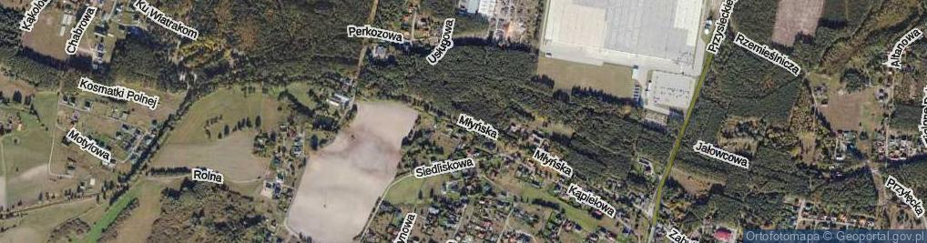 Zdjęcie satelitarne Młyńska ul.