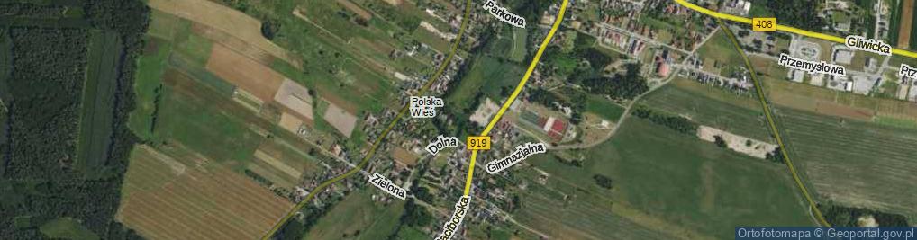 Zdjęcie satelitarne Młyńska ul.