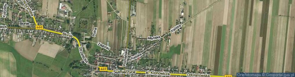 Zdjęcie satelitarne Młyńska ul.