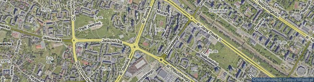 Zdjęcie satelitarne Młodzieżowa ul.