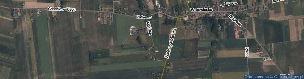 Zdjęcie satelitarne Młyńska ul.