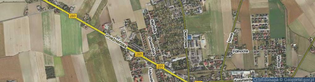 Zdjęcie satelitarne Młyńska ul.