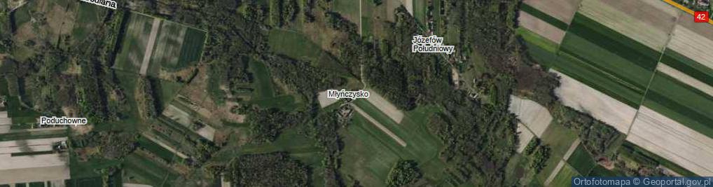 Zdjęcie satelitarne Młyńczysko ul.