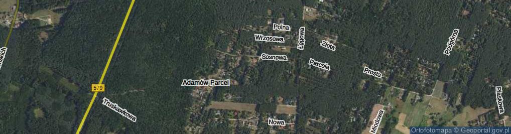 Zdjęcie satelitarne Modrzewiowa ul.