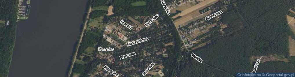 Zdjęcie satelitarne Modrzewiowa ul.