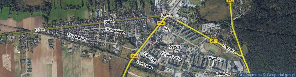 Zdjęcie satelitarne Mogileńska ul.