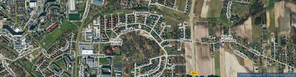 Zdjęcie satelitarne Morenowa ul.