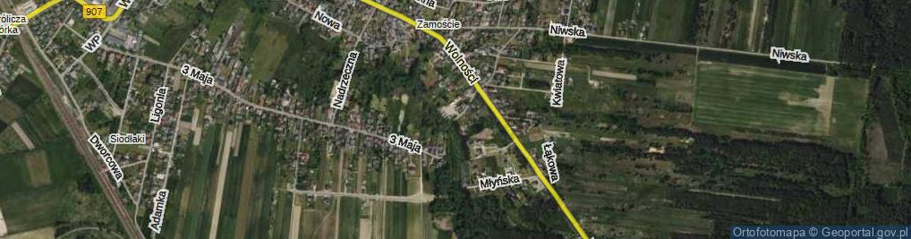 Zdjęcie satelitarne Mostowa ul.