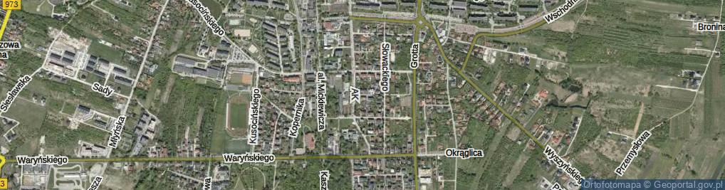 Zdjęcie satelitarne Moniuszki Stanisława ul.