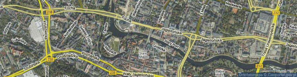 Zdjęcie satelitarne Most Staromiejski im. Jerzego Sulimy-Kamińskiego most.