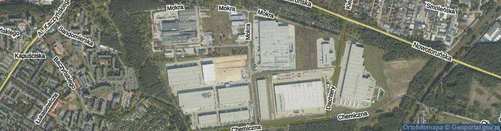 Zdjęcie satelitarne Mokra ul.