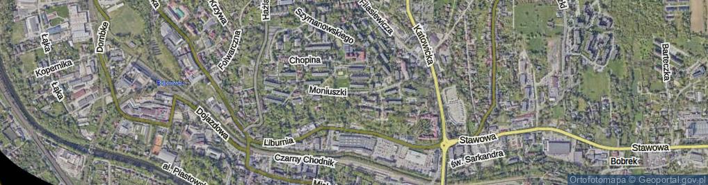 Zdjęcie satelitarne Moniuszki Stanisława ul.