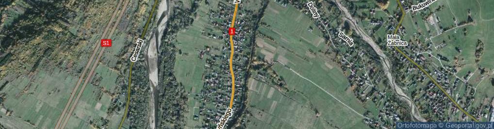 Zdjęcie satelitarne Mokra ul.