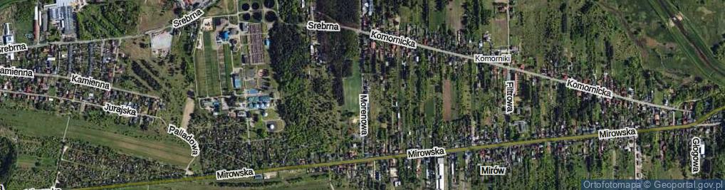 Zdjęcie satelitarne Morenowa ul.