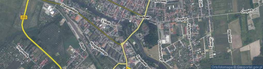 Zdjęcie satelitarne Most Zamkowy most.