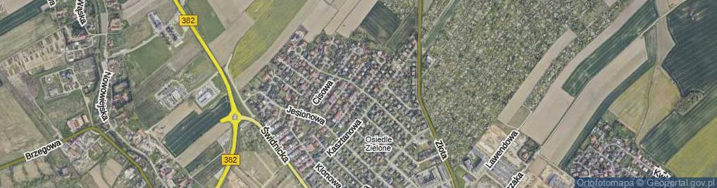 Zdjęcie satelitarne Morelowa ul.